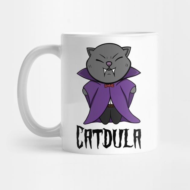 Catdula - Cute Halloween Vampire Cat by Funky Chik’n